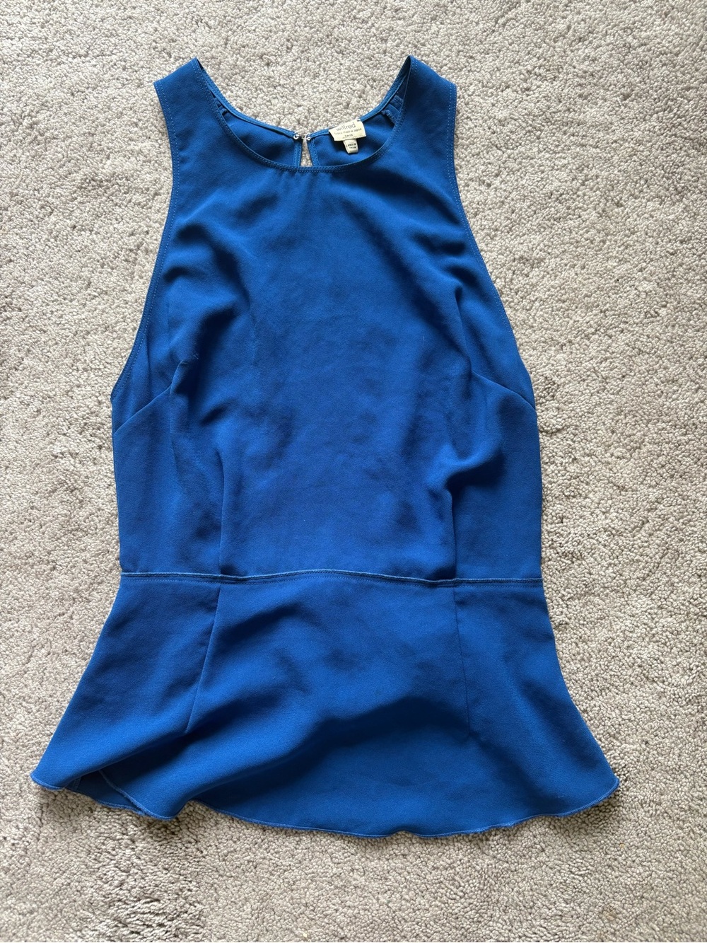 Aritzia Wilfred Royal Blue Sleeveless Top